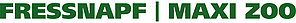 Fressnapf / Maxi Zoo Fressnapf / Maxi Zoo Logo: Grüner Schriftzug auf weißem Hintegrund